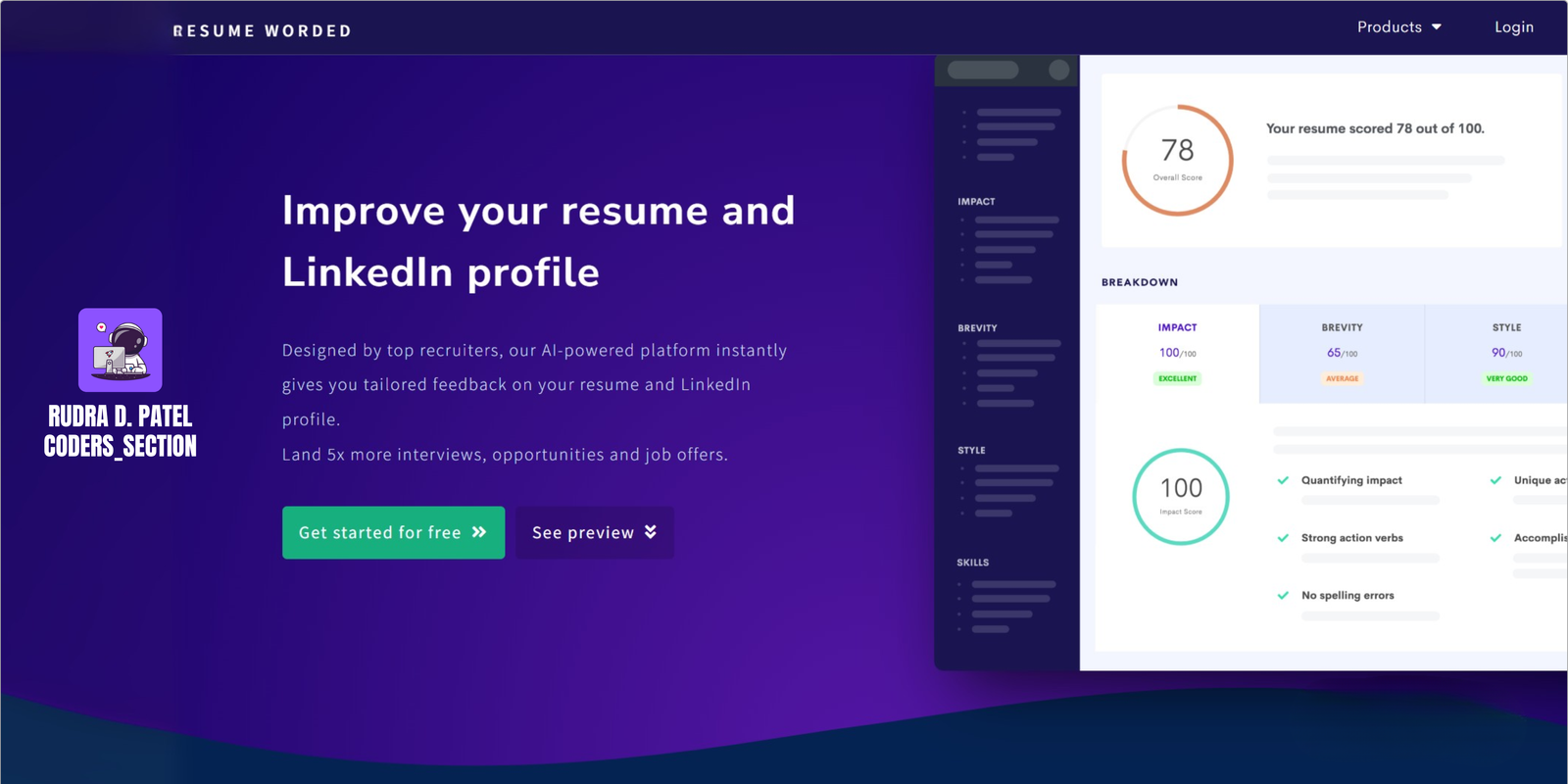 Illustration of a resume getting improved.